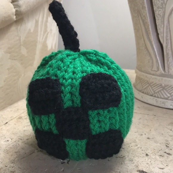 Minecraft Inspired Fall or Halloween Crochet Pumpkin - Picture 5 of 6
